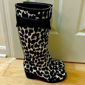 Kate Spade Rain Boots. Size 8. Leopard Print. New w/o Box.